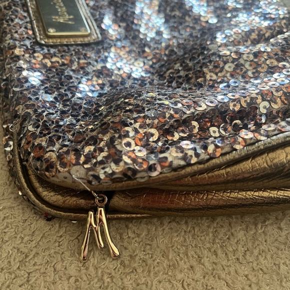 Marciano metallic sequin clutch - Picture 6 of 8